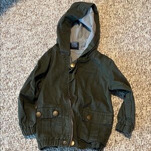 Little Bipsy Olive Hooded Coat